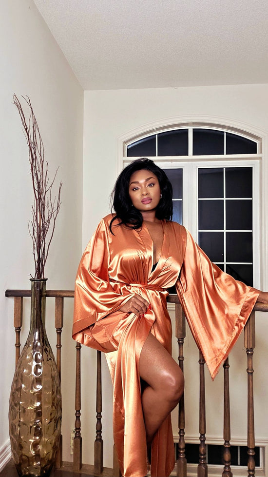Satin Robe - Copper Nights