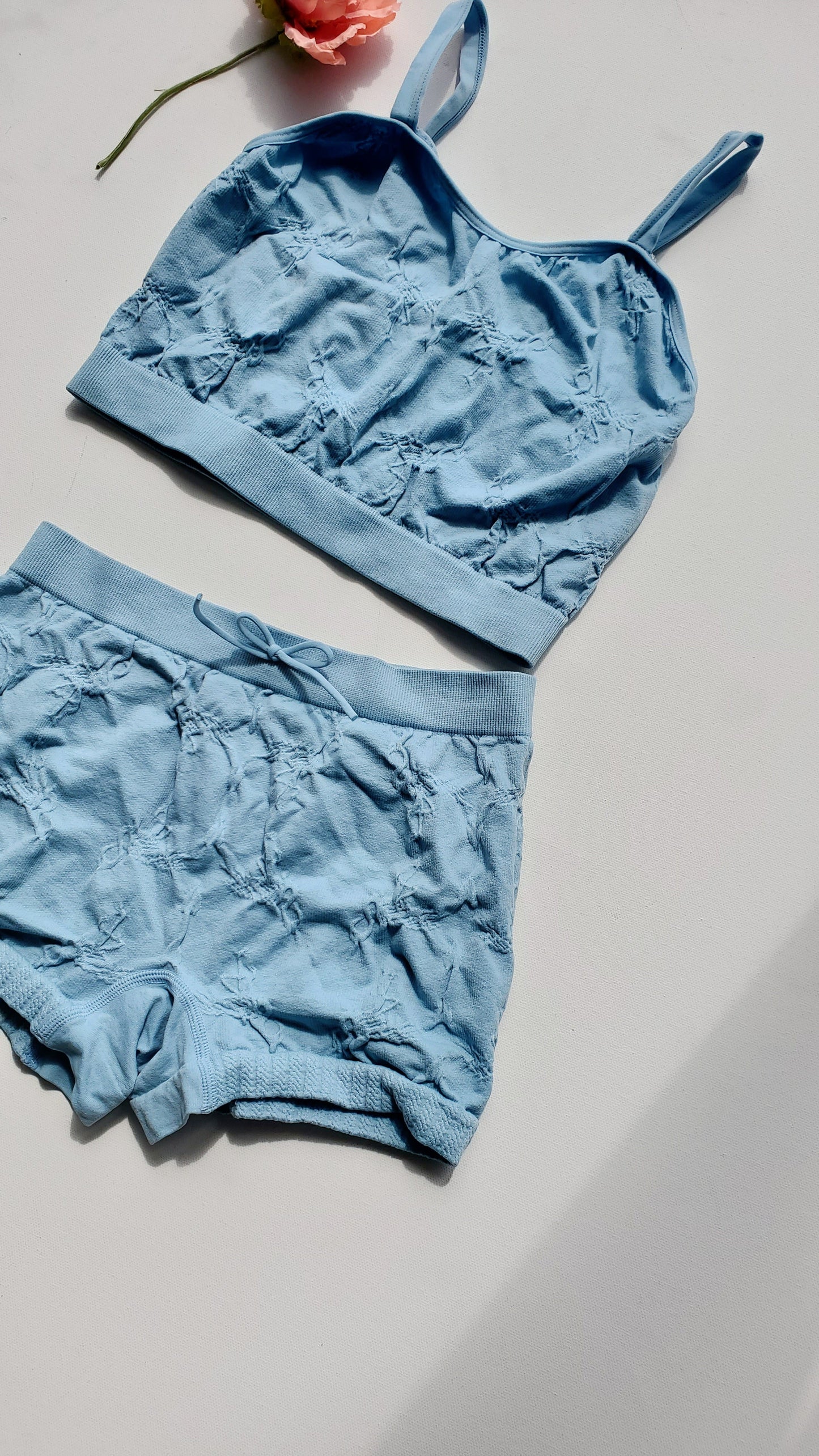 Pajama Short Set - Baby Blue